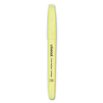 Universal™ Pocket Highlighter Value Pack, Fluorescent Yellow Ink, Chisel Tip, Yellow Barrel, 36-pack freeshipping - TVN Wholesale